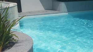 hotel pool water ripples