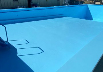 Painted commercial pool